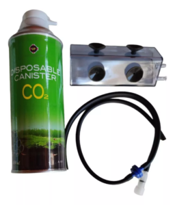 Kit Up CO2 Descartável Aquário (Difusor + Válvula + Lata CO2)