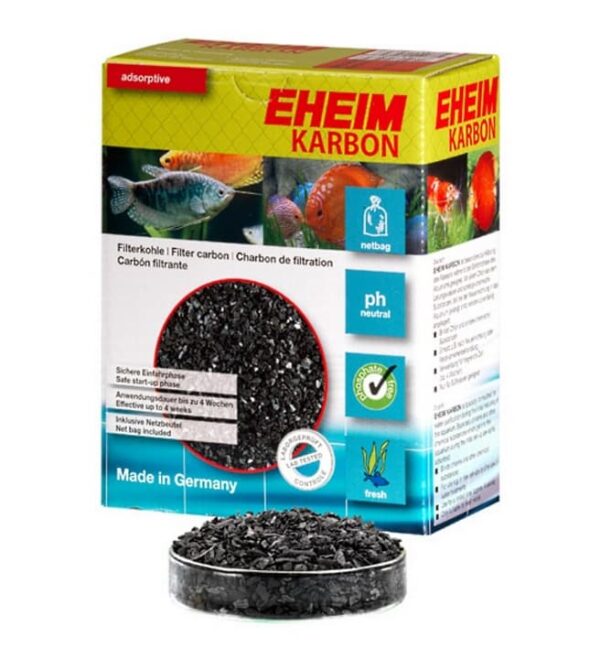 Eheim Karbon 1L Carvão Ativado Água Doce + Bolsa para Mídia